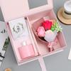 Regalo de San Valentín Set de Regalo de Aromaterapia Regalo de Acompañamiento para Persona Nueva Venta al por Mayor Flor de Jabón Flor Eterna Flor Seca Caja de Regalo