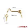 Gancho de janela antigo gancho de vento sólido gancho de janela latão estilo chinês gancho de fixação limitador fivela gancho haste de suporte de janela espessada portas e janelas