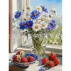Pintura de Diamantes DIY Floral Pintura Hecha a Mano Hortensia Taladro Redondo Taladro Completo Transfronterizo Más Vendido Pintura Decorativa de Interior Fabricante Mayorista