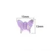 Pendientes colgantes de mariposa iridiscente acrílica de venta caliente transfronteriza, collares de cuentas hechos a mano para bricolaje, accesorios para el cabello