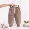 Calças Jogger de Lã para Meninos Outono e Inverno Novas Calças de Lã de Inverno para Crianças Calças Casuais para Bebês Venda por Atacado