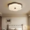 Lámpara de Techo Floral Vintage Estilo Francés para Dormitorio, Lámpara Creativa Retro para Sala de Estar, Luminarias Creativas con Protección Ocular para Estudio y Dormitorio