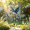 Novo sino de vento transfronteiriço anjo de Natal pingente decoração ornamento pendurado apanhador de sol