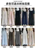Pantalones de pierna ancha, corte relajado, color gris oscuro para mujer, nueva colección otoño 2026, diseñados para figuras petite, con cintura alta, caída fluida y tela más gruesa.