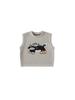 Roupa Infantil Youbao Primavera e Outono Novo Colete de Tricô Top Infantil Colete Bordado Fofo Colete de Suéter sem Mangas para Meninos