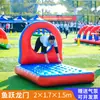 Juego inflable de cuatro piezas para obstáculos, accesorios inflables divertidos para deportes, material seguro para competición, equipo de entrenamiento de habilidad deportiva y coordinación