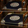 Almofada de Sofá Mogno Estilo Chinês Cadeira Banqueta Poltrona Madeira Maciça Cadeira Chapéu Oficial Esponja Látex Almofada de Cadeira de Jantar Almofada de Cadeira de Chá Verão