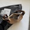 Bolsa de Bolinho Feminina de Primavera Ponto Boutique Bolsa de Ombro Bolsa Transversal Pu Nova Bolsa Francesa Feminina Bolsa Plissada Retrô