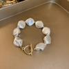 Pulsera de Piedra Ágata Artificial Fresca y Retro Pulsera Diseño de Moda Francés Sentido Pulsera Temperamento Combinación con Todo Pulsera