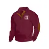 Amazon Best-Selling Transfronterizo Otoño e Invierno Talla Europea Hombre Casual al Aire Libre Cuello Alto Imitación Manga Larga Estampado Sudadera con Tres Botones