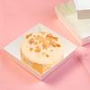 Caja Sándwich Rollo Suizo Dim Sum Caja de Embalaje Hoja Carne Lino Bebé Bei Xue Mei Niang Rollo de Pastel Caja PET