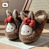 Chinelos de Algodão Hello Kitty para Mulheres Outono e Inverno Internos Casa 2025 Novos Chinelos de Algodão Pelúcia Baotou para Mulheres Roupa de Inverno