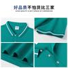 Camisa polo personalizada, ropa de trabajo, impresión de logotipo, solapa, manga corta, algodón puro de alta gama, camisa de cultura publicitaria empresarial, ropa de fábrica