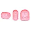 Molde para Galletas Serie Yoga Figura de Yoga Sentado Zen Simulado Taza Termo de Dibujos Animados 3D Galletas Impresas DIY