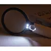 Lupa Grande de 103 mm con Tres Luces LED Portátil para Lectura de Personas Mayores e Identificación de Antigüedades con Lente de Cristal de Doble Luz