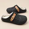Chinelos de algodão femininos inverno à prova d'água externos sapatos de maternidade internos casa antiderrapantes quentes chinelos de casal masculinos atacado