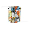 Funda para Carrito de Golf Gato Grafiti Cubierta de Poste de Madera No. 1 Riel de Madera Recto de Madera Semi-redondo Cubierta Protectora para Sombrero