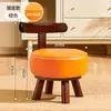 Sillón Individual Giratorio, Silla de Madera Maciza para Sala de Estar, Silla de Ocio para Dormitorio y Balcón, Sillón Individual Giratorio de Celebridad de Internet