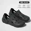 Sapatos de caminhada masculinos respiráveis, vazados, antiderrapantes, sandálias de praia slip-on para casais, adequados para uso ao ar livre