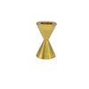 Suporte de vela de metal banhado a bronze antigo escovado, feito sob medida, todo em alumínio, modelo simples, acessório de decoração suave para ambiente, fábrica atacadista