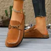 Verano 2026 Nuevo Comercio Exterior Talla Grande Sandalias Casuales Cómodas Planas de Punta Cerrada Slip-On Cómodas Talla Única para la Mayoría