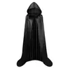 Capa de satén de Halloween cosplay capa de la Parca túnica de vampiro disfraz de fiesta para adultos y niños capa negra