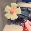 Artefacto para Quiebre de Cabello Infantil Peine para Cabello Acabado de Flequillo Horquilla de Flor Accesorios para el Cabello de Verano Parte Trasera de la Cabeza Horquilla para Cabello Femenino Tocado