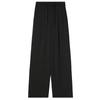 Foto Real de Moda Estilo Chino con Botones Tradicionales y Pantalones Anchos Fluidos, Verano 2026 Chino Casual Jacquard de Satén Pantalones Largos Adelgazantes
