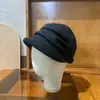 Novo chapéu de pescador 2025 infantil outono e inverno preto versátil chapéu de pelúcia moda rosto chapéu de bacia pequeno