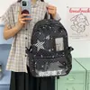 Mochila de moda con estrella de cinco puntas estilo coreano, gran capacidad, estilo ins, bolsa ligera para estudiantes con un diseño elegante, mochila de secundaria para niñas