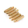 Poste aislante hexagonal de cobre de una cabeza, poste roscado M3 macho-hembra, poste terminal aislante hueco de una cabeza para placa base de computadora