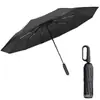 Fabricante de Fivela de Anel para Guarda-chuva Atacado Guarda-chuva Publicitário Logotipo Personalizado Proteção Solar Cola Preta Guarda-sol Totalmente Automático para Chuva e Sol
