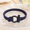 2022 transfronterizo Europa y Estados Unidos nuevo Milán cuerda acero inoxidable hebilla de herradura pulsera hombres Joker cuerda de mano joyería al por mayor