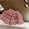 Traje de niña estilo coreano Verano Nuevo Manga corta Suelto Niños Estilo con volantes Falda corta Conjunto de dos piezas para niños Comercio exterior