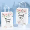 Bolsa de Regalo para el Día del Niño Bolsa de Papel Kraft de Dibujos Animados Bolsa para Llevar Bolsa de Embalaje para Regalo de Fiesta Bolso de Mano