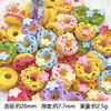 Donut Comida Miniatura Brinquedo Mini Pão Artificial Creme Cola Micro Paisagem Material DIY Feito à Mão Acessórios para Casa de Bonecas