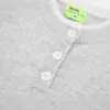 Tejido de punto de dos piezas falsas en capas con cuello americano Henry para Otoño e Invierno, Estilo de ropa de trabajo perezosa, Tejido de punto interior de color liso simple