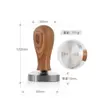 Tamper de Café de Madera Maciza Personalizado con Mango de Madera para Uso Doméstico, Varios Estilos de Mangos, Fabricante, Gran Cantidad, Precio Favorable, Herramienta de Distribución de Café