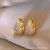 Brincos de Argola Cheios de Diamantes para Mulheres, Novo Estilo Popular de 2025, Brincos de Luxo Leve, Elegantes e Deslumbrantes, Piercings Muito Bonitos