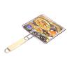 Venta al por mayor de fábrica herramientas para barbacoa accesorios para barbacoa pinza para pescado a la parrilla red portátil para pescado a la parrilla red para hamburguesa a la parrilla