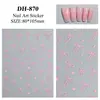 Pegatina para Uñas Lazo de Cinta Plano Simple Versátil Negro y Blanco Lazo de Cinta para Uñas Joyería DH