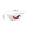 Porcelana mejorada con cerámica cuenco para gallo clásico nostálgico cuenco para pollo antiguo cuenco de pulgada de gallo cuenco de desayuno accesorio vintage Cuenco
