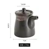 Pote para Temperos, Pote para Molho de Soja, Garrafa para Temperos Estilo Japonês, Pote Flor de Cerejeira, Pote para Temperos, Pote para Óleo, Louça de Cerâmica com Esmalte Subglaze Criativa e Única