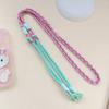 Cordão multifuncional ajustável para celular, tiracolo, portátil, de nylon, com corda longa, cordão anti-perda trançado exclusivo