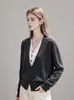 Suéter de Punto Cardigan Chaqueta de Dos Piezas Falsas Estilo Sencillo Ropa de Mujer Nuevas Llegadas Principios de Otoño