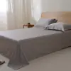 Lençol de cama e lençol com elástico estilo japonês Muji Nishikawa, 100% algodão 60s, item único, roupa de cama 100% algodão para camas de 1.5-1.8M, cor sólida, novo