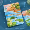 La Princesa Ar Tiene Buena Suerte, Se Vuelve Rica y Es Feliz. Edición de Lujo Panda Mapache Lindo Cuaderno Pequeño Souvenir de Check-In de Viaje
