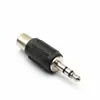 Adaptador de Áudio Estéreo 3.5mm Macho para Fêmea para RCA Fêmea de Canal Único/Duplo