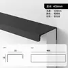 Moderno Sencillo Sin Ranuras Puerta de Armario Invisible Perfil de Aluminio Lado de Tarjeta Manija Extendida Aleación de Aluminio