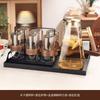 Hervidor de agua de vidrio anti-escaldaduras para sala de estar, apto para el hogar, taza de té, juego de tazas de alta gama, juego de agua, juego de té